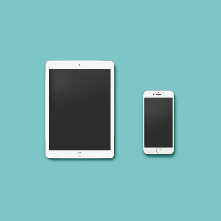 iPad & iPhone minimal workpiece 2